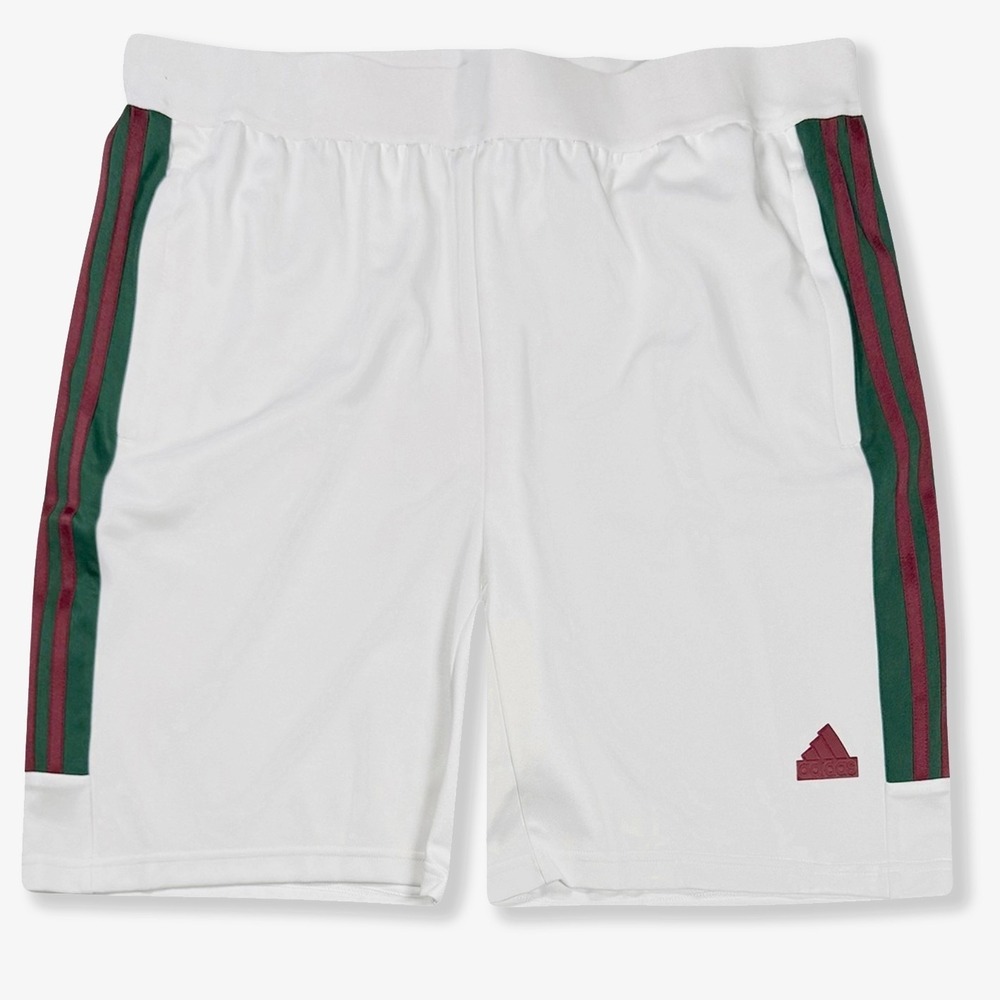 Adidas Tiro Nations Pack Shorts - NWT Mens 2XLT White / Multi - #48988-H1